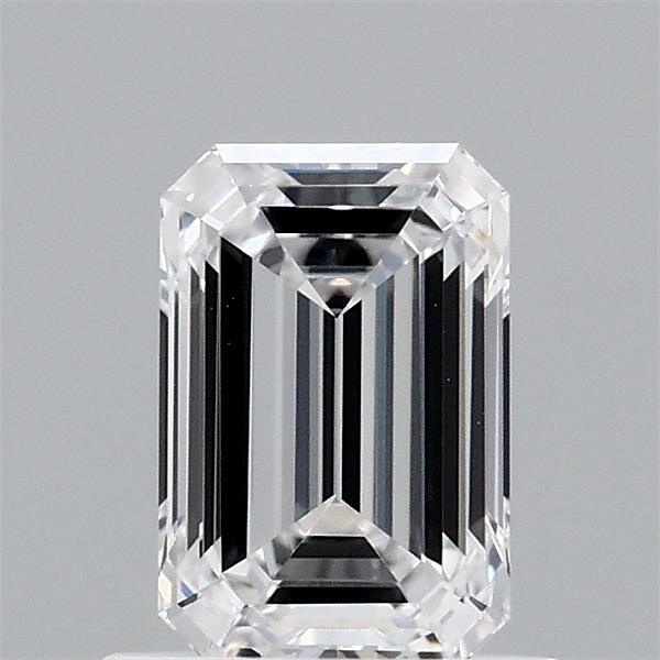 0.92 Carat Emerald Shaped, Ideal Cut, D Color, VVS2 Clarity, IGI Certified Lab Grown Diamond
