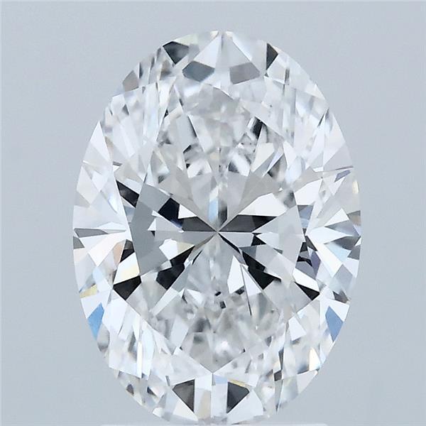 2.20 Carat Oval Shaped, Ideal Cut, D Color, VVS2 Clarity, IGI Certified Lab Grown Diamond