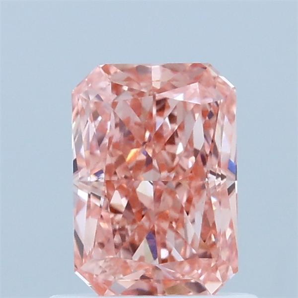 1.01 Carat Radiant Shaped, Excellent Cut, FANCY VIVID PINK Color, VS1 Clarity, IGI Certified Lab Grown Diamond