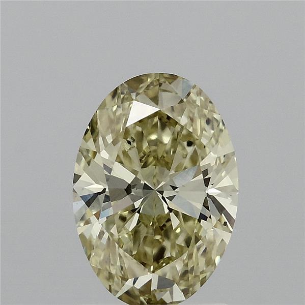 1.50 Carat Oval Shaped, Ideal Cut, FANCY INTENSE YELLOW Color, VS2 Clarity, IGI Certified Lab Grown Diamond