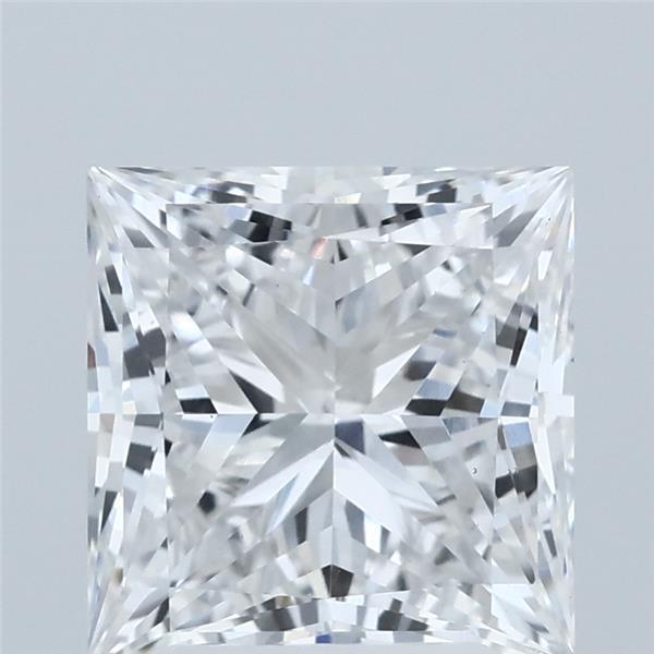 3.02 Carat Princess Shaped, Ideal Cut, E Color, VS1 Clarity, IGI Certified Lab Grown Diamond