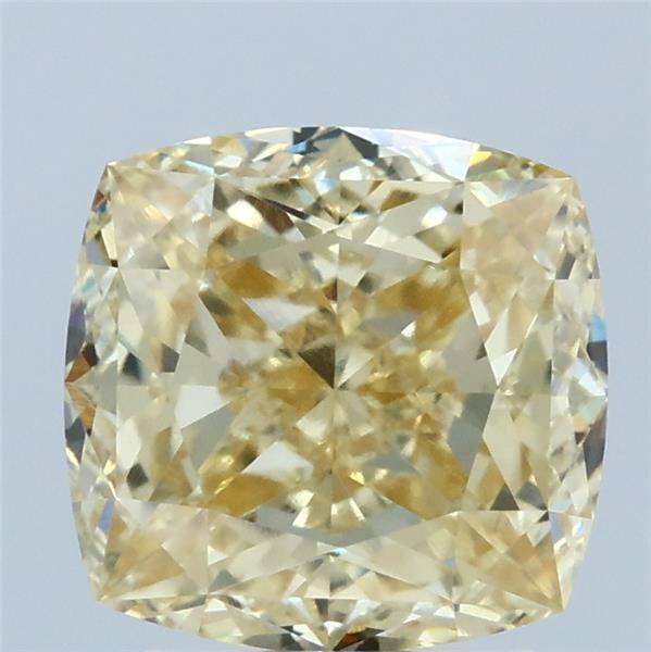 3.14 Carat Cushion Shaped, Ideal Cut, FANCY YELLOW Color, VVS1 Clarity, IGI Certified Lab Grown Diamond