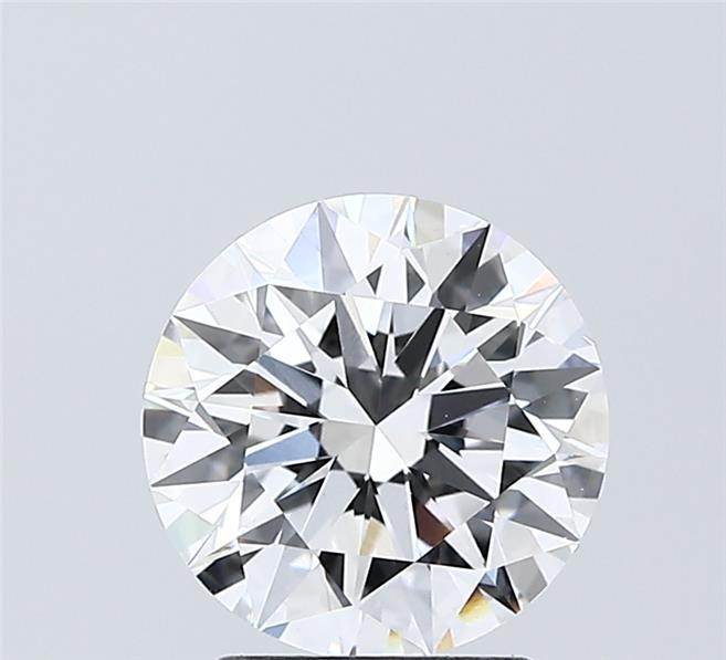 2.01 Carat Round Shaped, Ideal Cut, D Color, VVS2 Clarity, IGI Certified Lab Grown Diamond