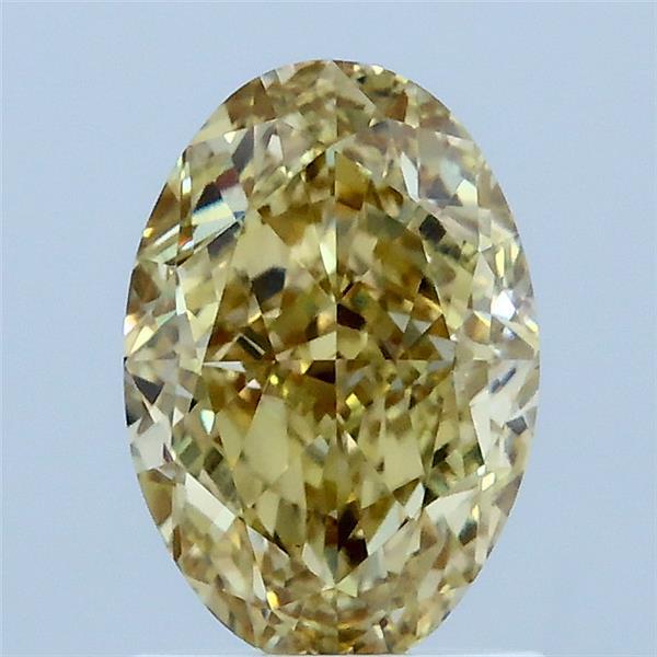 1.55 Carat Oval Shaped, Excellent Cut, FANCY YELLOW Color, VS1 Clarity, IGI Certified Lab Grown Diamond
