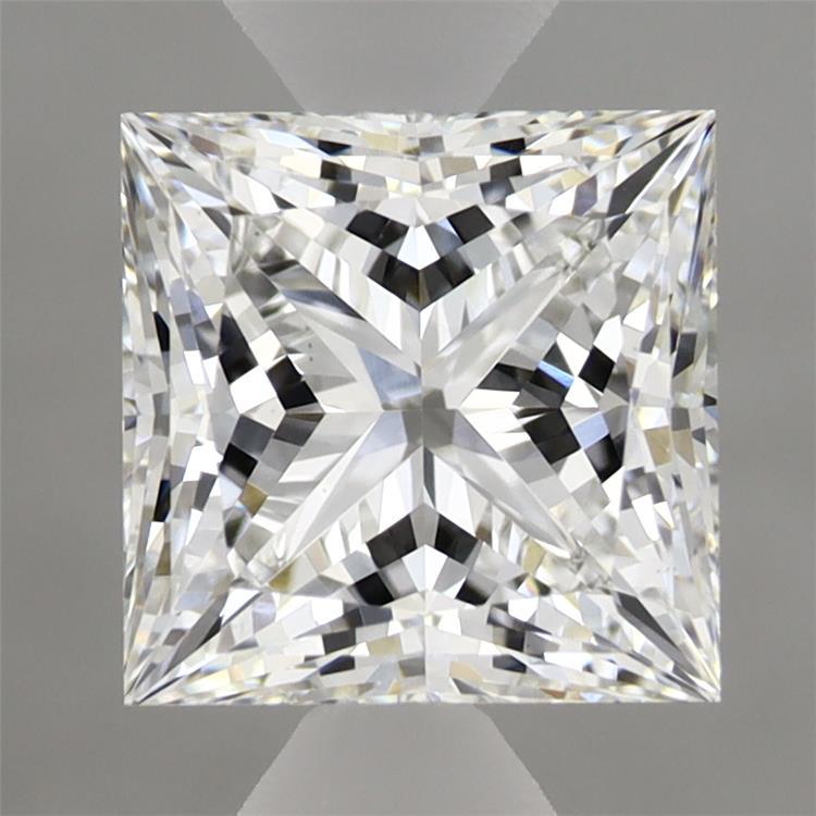 2.10 Carat Princess Shaped, Ideal Cut, E Color, VVS2 Clarity, IGI Certified Lab Grown Diamond