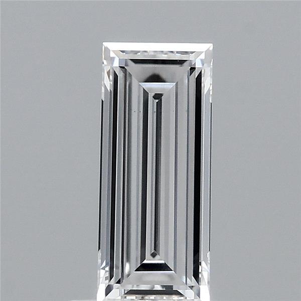 0.91 Carat Baguette Shaped, Very Good Cut, D Color, VS1 Clarity, IGI Certified Lab Grown Diamond