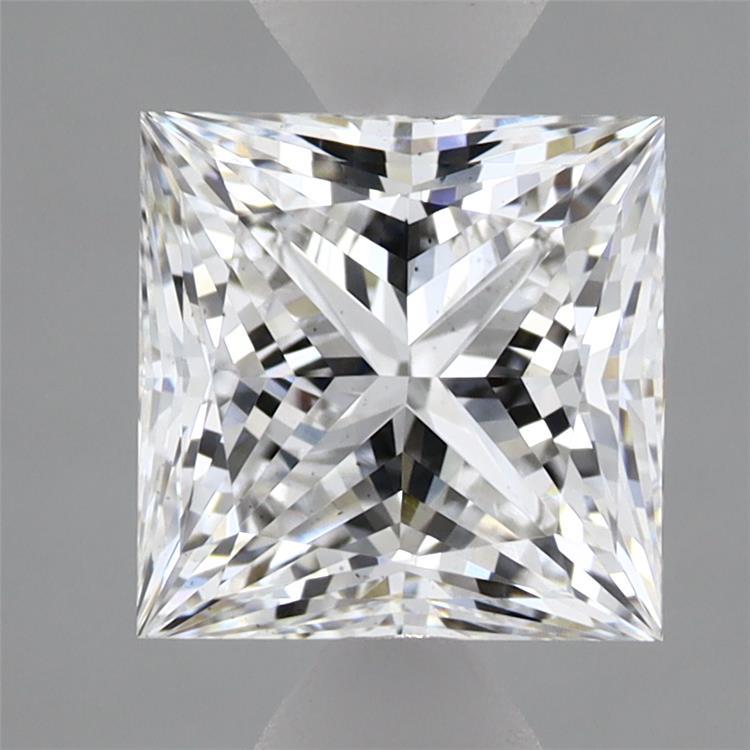 2.08 Carat Princess Shaped, Ideal Cut, E Color, VS2 Clarity, IGI Certified Lab Grown Diamond