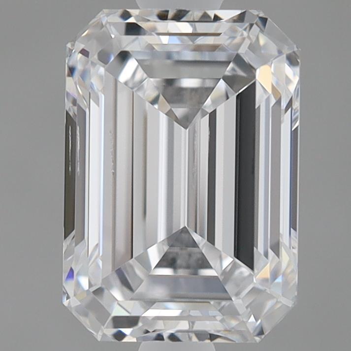 0.98 Carat Emerald Shaped, Ideal Cut, D Color, VS2 Clarity, IGI Certified Lab Grown Diamond
