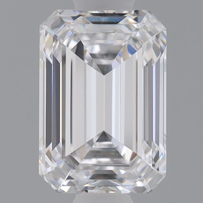 0.97 Carat Emerald Shaped, Ideal Cut, D Color, VS1 Clarity, IGI Certified Lab Grown Diamond