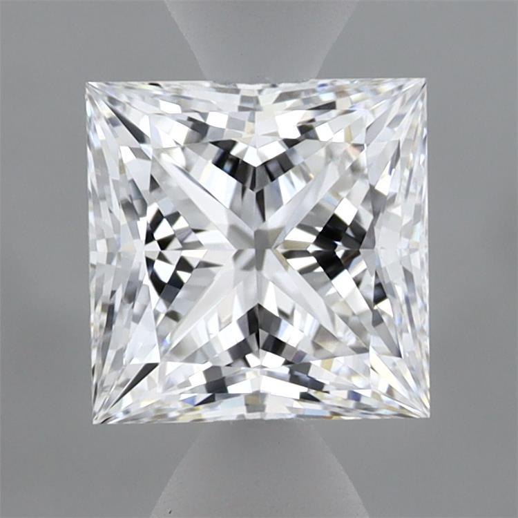 1.50 Carat Princess Shaped, Ideal Cut, D Color, VVS2 Clarity, IGI Certified Lab Grown Diamond