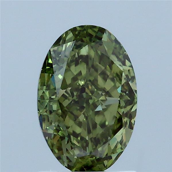 1.72 Carat Oval Shaped, Very Good Cut, FANCY VIVID GREEN Color, VS1 Clarity, IGI Certified Lab Grown Diamond