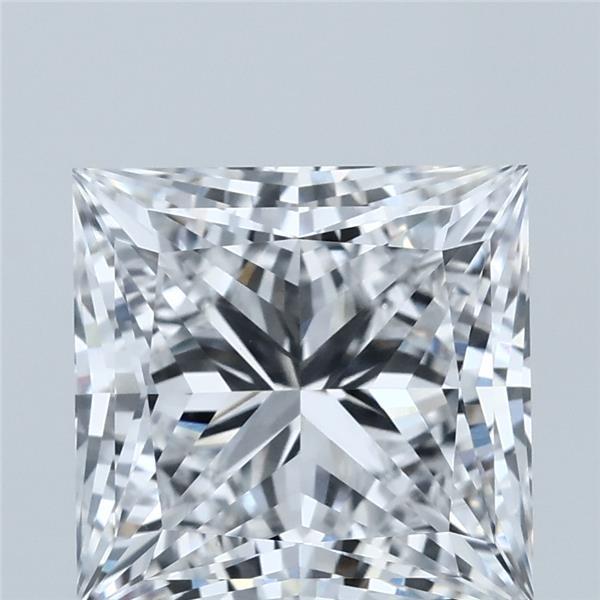 4.05 Carat Princess Shaped, Ideal Cut, E Color, VVS2 Clarity, IGI Certified Lab Grown Diamond
