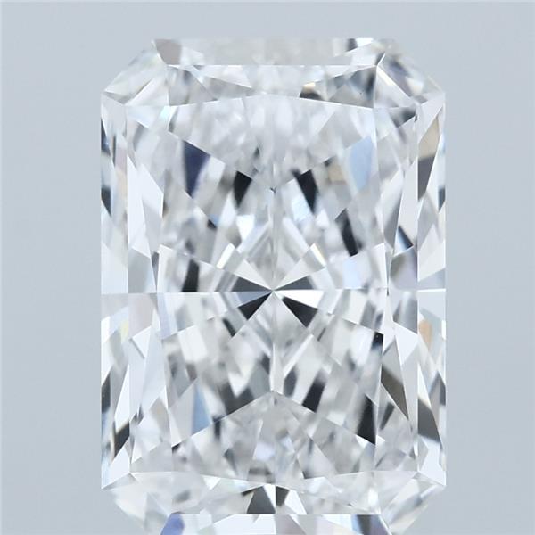 4.04 Carat Radiant Shaped, Ideal Cut, E Color, VVS2 Clarity, IGI Certified Lab Grown Diamond
