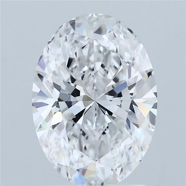 2.10 Carat Oval Shaped, Ideal Cut, D Color, VVS2 Clarity, IGI Certified Lab Grown Diamond