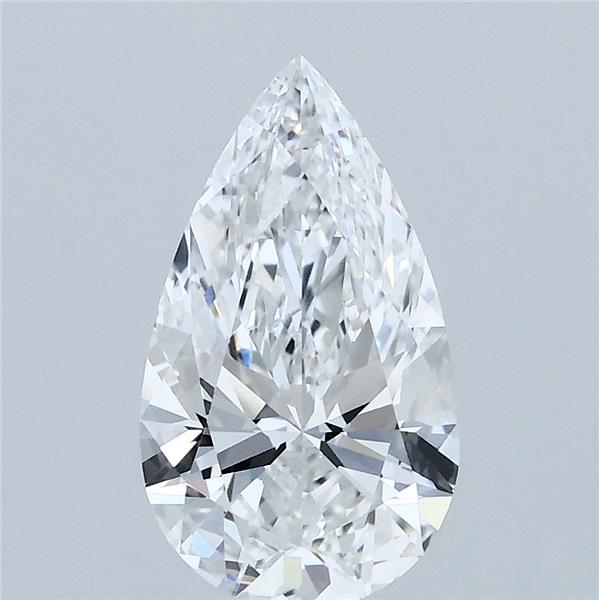 1.56 Carat Pear Shaped, Ideal Cut, D Color, VVS2 Clarity, IGI Certified Lab Grown Diamond