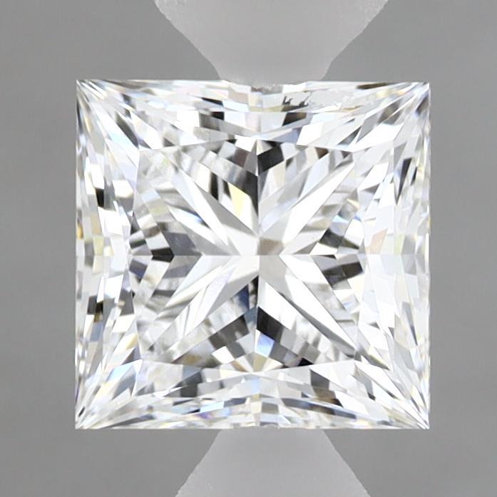 1.55 Carat Princess Shaped, Excellent Cut, E Color, VVS2 Clarity, IGI Certified Lab Grown Diamond