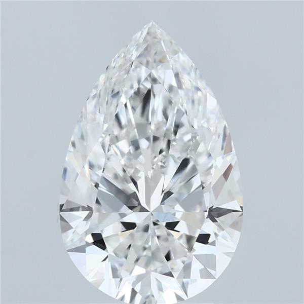 3.52 Carat Pear Shaped, Ideal Cut, F Color, IF Clarity, IGI Certified Lab Grown Diamond