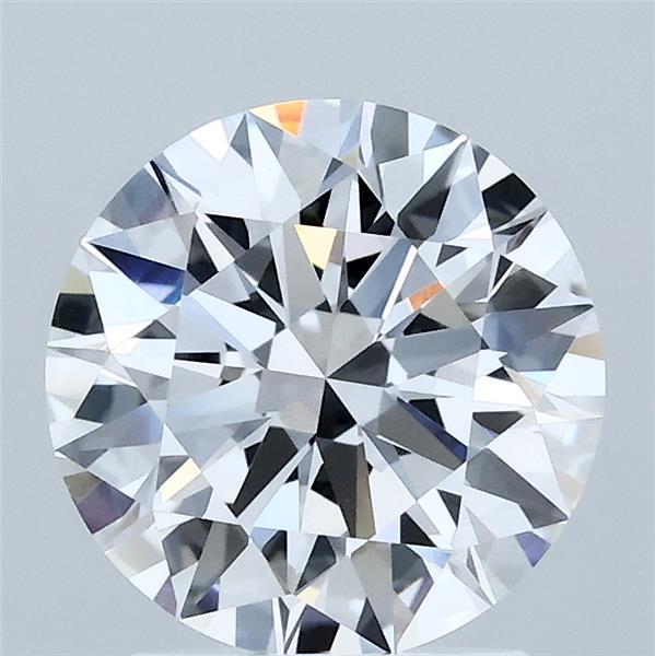 2.10 Carat Round Shaped, Ideal Cut, D Color, VVS2 Clarity, IGI Certified Lab Grown Diamond