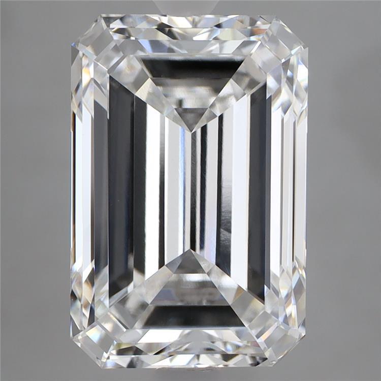 7.06 Carat Emerald Shaped, Ideal Cut, E Color, VVS2 Clarity, IGI Certified Lab Grown Diamond