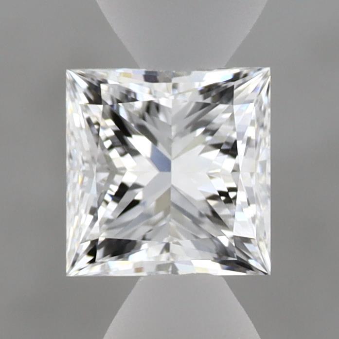 0.96 Carat Princess Shaped, Ideal Cut, E Color, VVS2 Clarity, IGI Certified Lab Grown Diamond