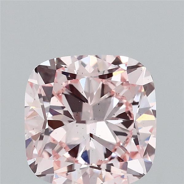 2.08 Carat Cushion Shaped, Excellent Cut, FANCY LIGHT PINK Color, SI1 Clarity, IGI Certified Lab Grown Diamond