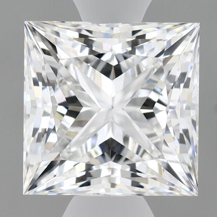 1.57 Carat Princess Shaped, Ideal Cut, E Color, VVS1 Clarity, IGI Certified Lab Grown Diamond