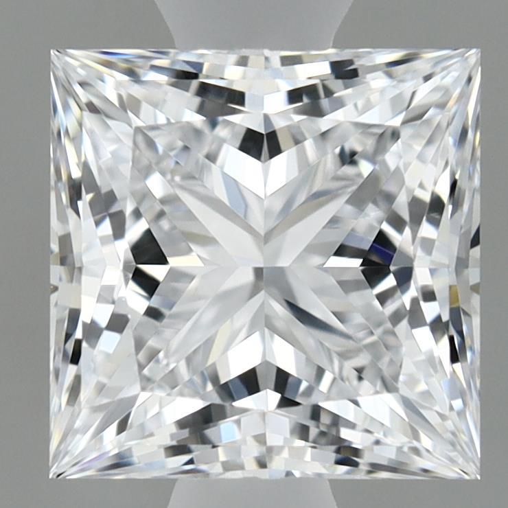 1.04 Carat Princess Shaped, Ideal Cut, D Color, IF Clarity, IGI Certified Lab Grown Diamond