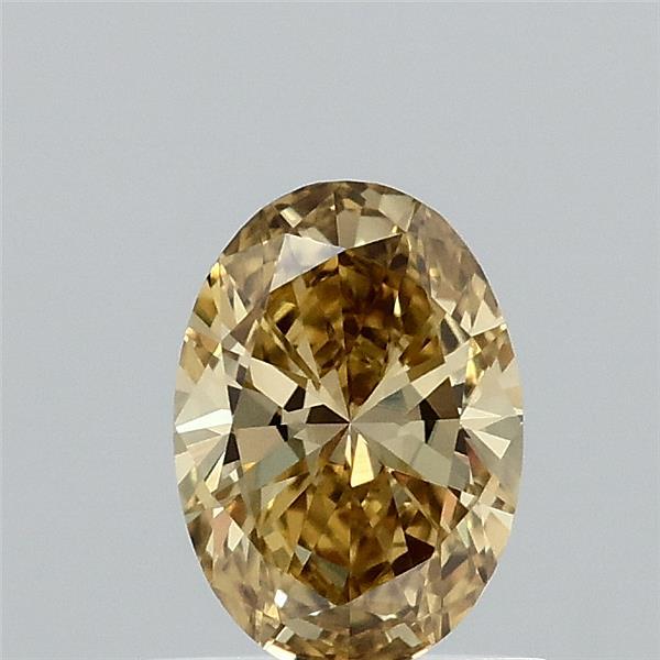 0.59 Carat Oval Shaped, Excellent Cut, FANCY VIVID YELLOW Color, VS1 Clarity, IGI Certified Lab Grown Diamond