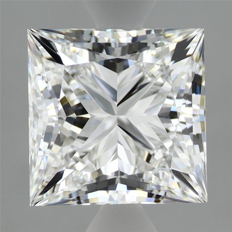2.87 Carat Princess Shaped, Ideal Cut, E Color, VVS2 Clarity, IGI Certified Lab Grown Diamond