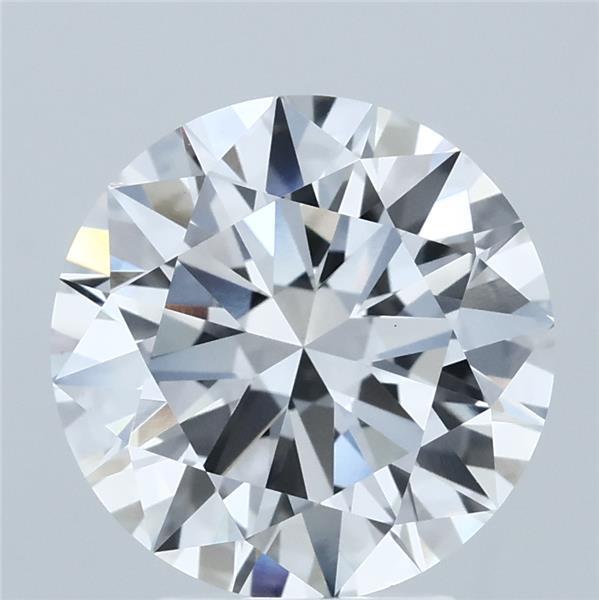 3.69 Carat Round Shaped, Excellent Cut, D Color, VS1 Clarity, IGI Certified Lab Grown Diamond