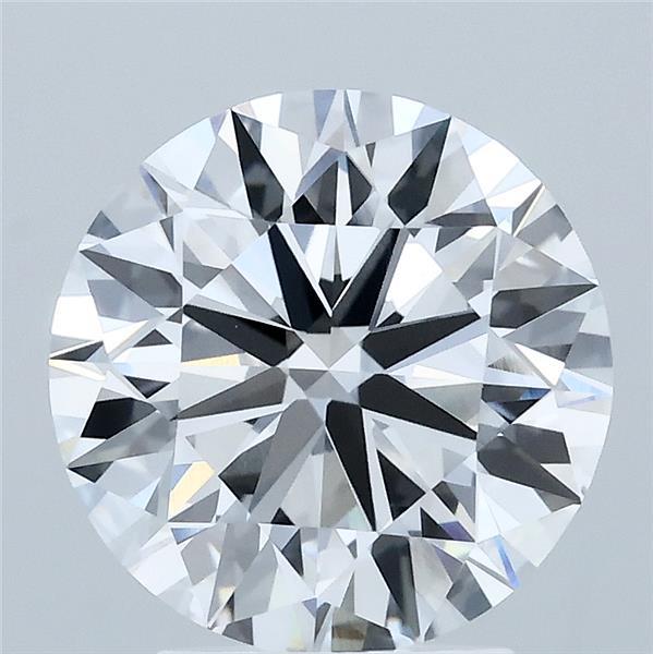 3.05 Carat Round Shaped, Ideal Cut, D Color, VVS2 Clarity, IGI Certified Lab Grown Diamond