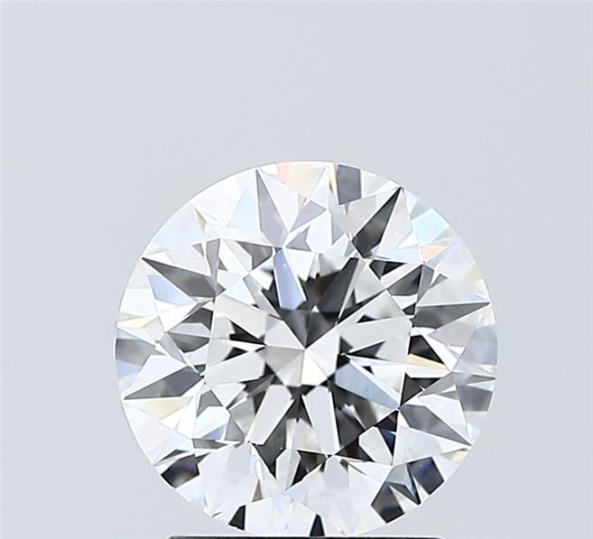 2.01 Carat Round Shaped, Ideal Cut, D Color, VVS2 Clarity, IGI Certified Lab Grown Diamond