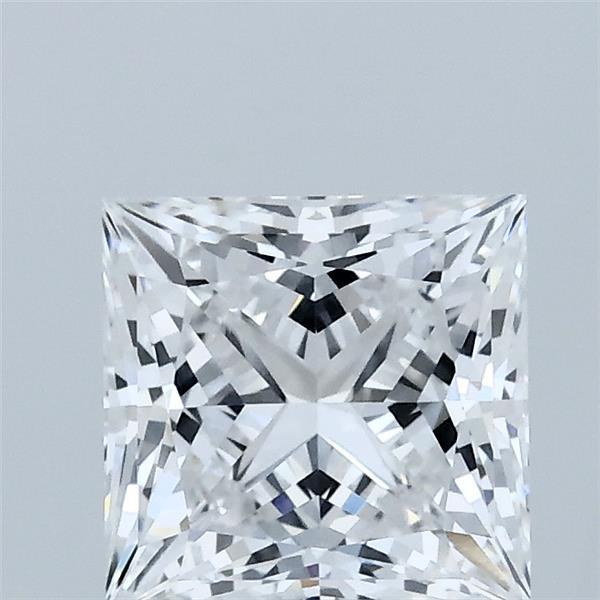 1.56 Carat Princess Shaped, Ideal Cut, D Color, VVS2 Clarity, IGI Certified Lab Grown Diamond