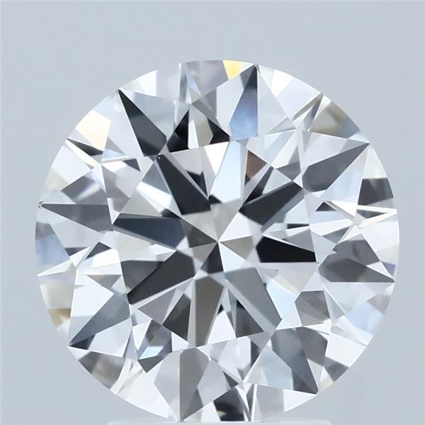 3.27 Carat Round Shaped, Ideal Cut, F Color, VVS2 Clarity, IGI Certified Lab Grown Diamond