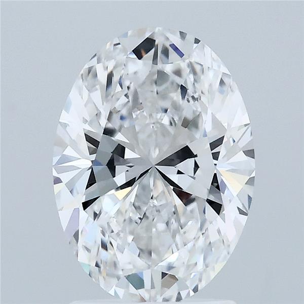 2.07 Carat Oval Shaped, Ideal Cut, D Color, VVS2 Clarity, IGI Certified Lab Grown Diamond
