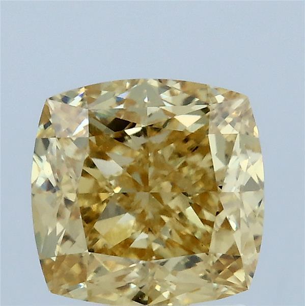 2.36 Carat Cushion Shaped, Ideal Cut, FANCY INTENSE YELLOW Color, VVS2 Clarity, IGI Certified Lab Grown Diamond