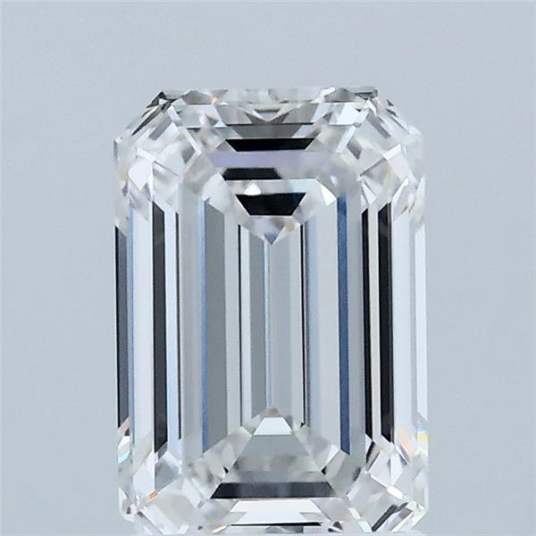 1.55 Carat Emerald Shaped, Ideal Cut, E Color, VVS2 Clarity, IGI Certified Lab Grown Diamond