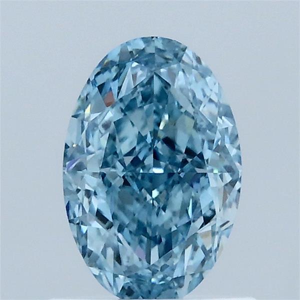 1.01 Carat Oval Shaped, Excellent Cut, FANCY VIVID BLUE Color, VVS2 Clarity, IGI Certified Lab Grown Diamond