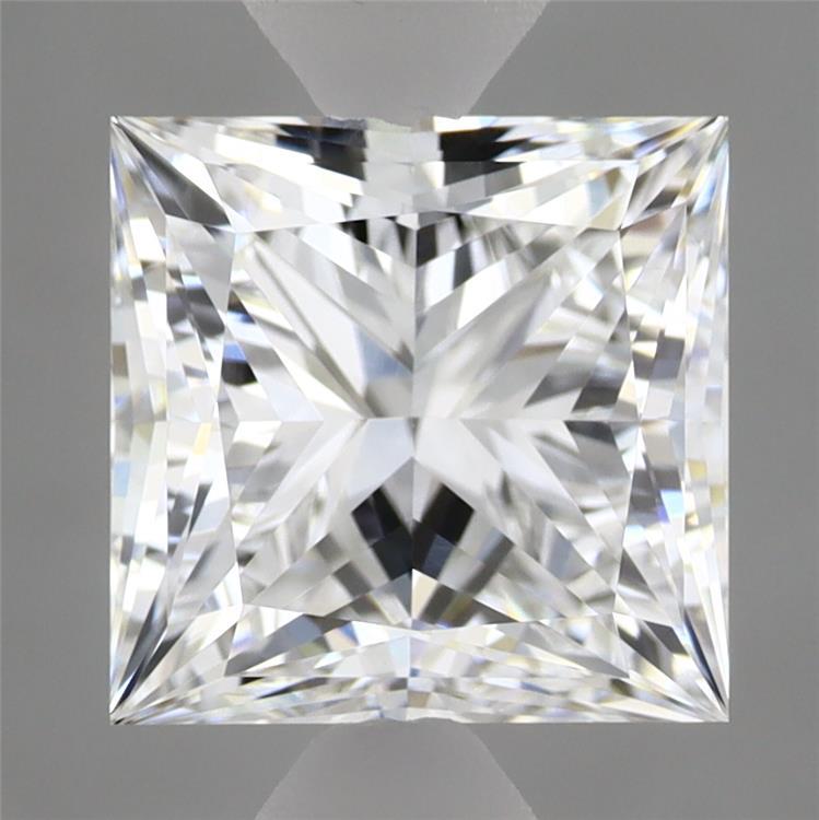2.95 Carat Princess Shaped, Ideal Cut, E Color, VVS2 Clarity, IGI Certified Lab Grown Diamond