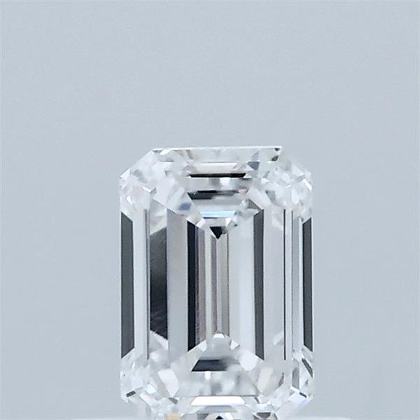 0.54 Carat Emerald Shaped, Excellent Cut, D Color, VVS2 Clarity, IGI Certified Lab Grown Diamond