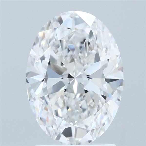 2.01 Carat Oval Shaped, Ideal Cut, E Color, VVS2 Clarity, IGI Certified Lab Grown Diamond