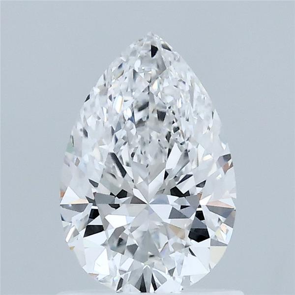 1.00 Carat Pear Shaped, Excellent Cut, D Color, VS1 Clarity, IGI Certified Lab Grown Diamond