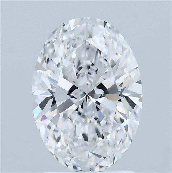 1.60 Carat Oval Shaped, Ideal Cut, D Color, VVS2 Clarity, IGI Certified Lab Grown Diamond