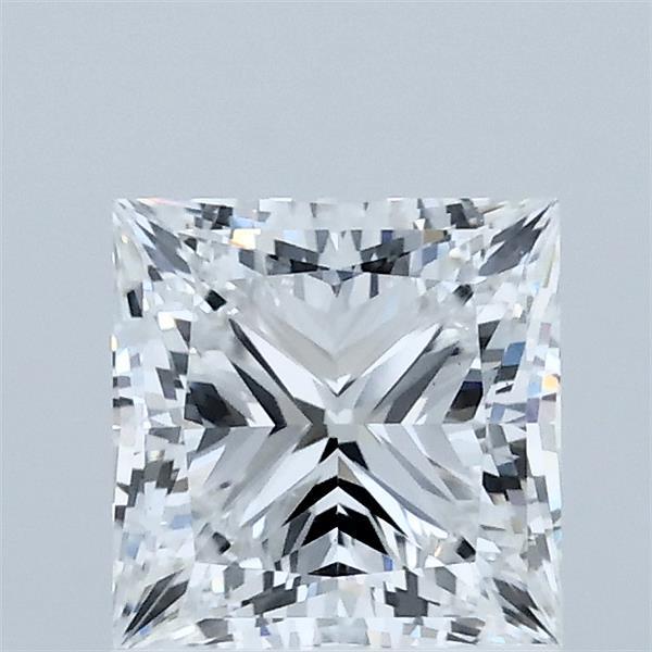 1.37 Carat Princess Shaped, Ideal Cut, E Color, VS1 Clarity, IGI Certified Lab Grown Diamond