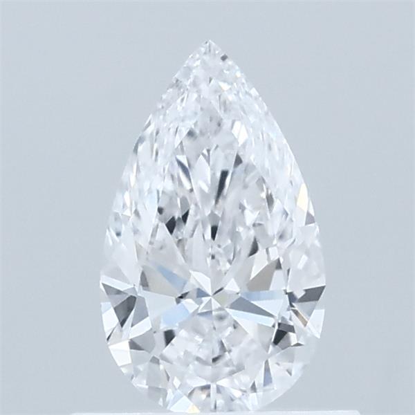 0.59 Carat Pear Shaped, Excellent Cut, D Color, VVS2 Clarity, IGI Certified Lab Grown Diamond