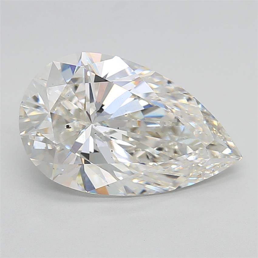 5.04 Carat Pear Shaped, Ideal Cut, F Color, SI1 Clarity, IGI Certified Lab Grown Diamond