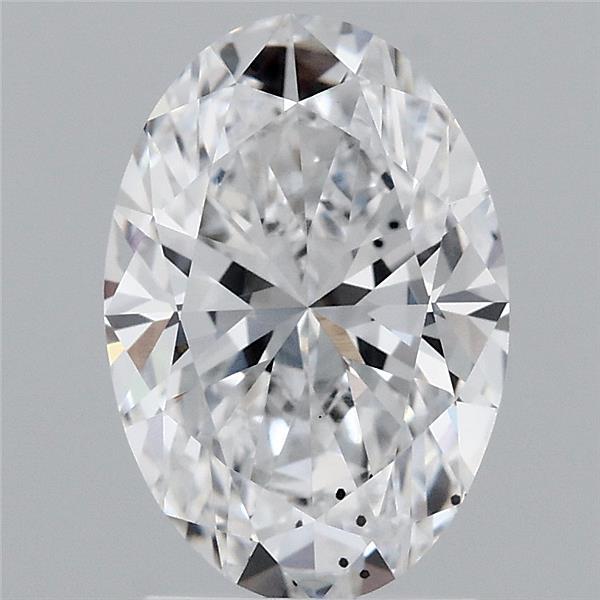 2.08 Carat Oval Shaped, Ideal Cut, D Color, SI1 Clarity, IGI Certified Lab Grown Diamond