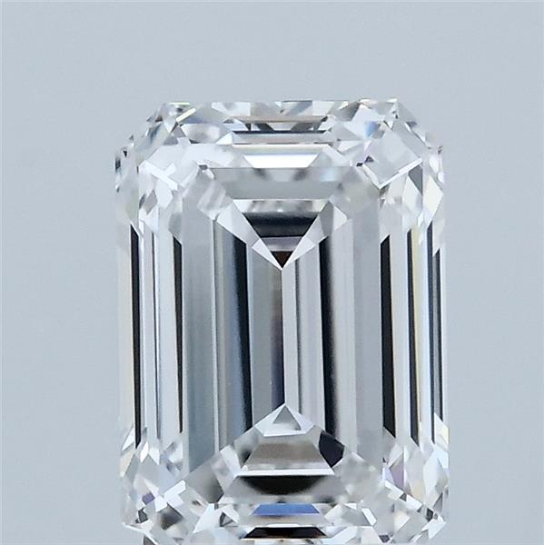 2.05 Carat Emerald Shaped, Ideal Cut, E Color, VS1 Clarity, IGI Certified Lab Grown Diamond