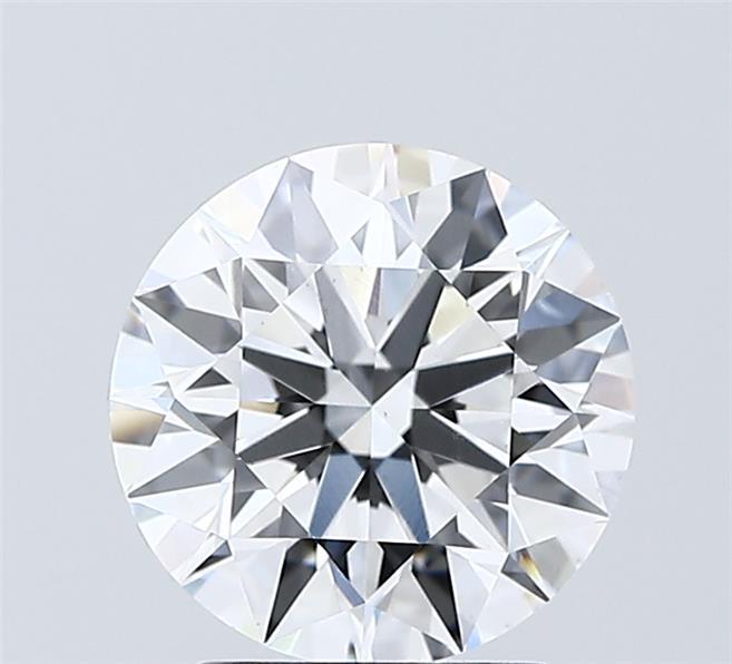 2.05 Carat Round Shaped, Ideal Cut, D Color, VS1 Clarity, IGI Certified Lab Grown Diamond