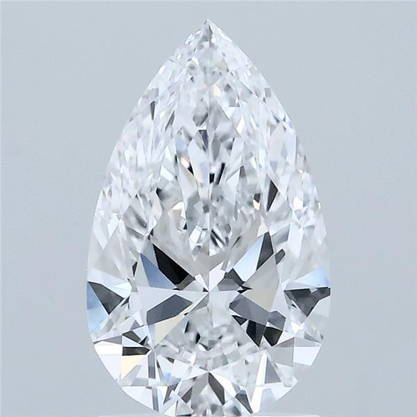 1.52 Carat Pear Shaped, Ideal Cut, D Color, VVS2 Clarity, IGI Certified Lab Grown Diamond